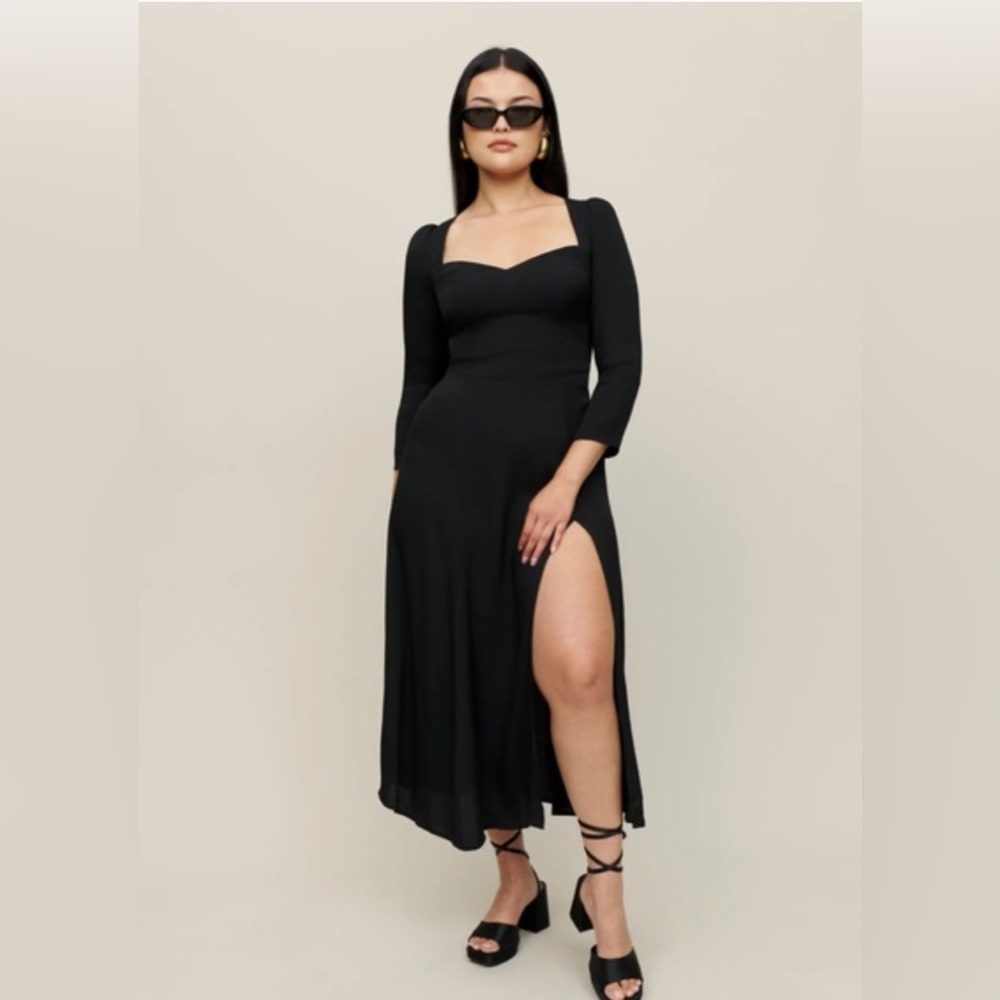 Reformation Mara Dress Black Size 22